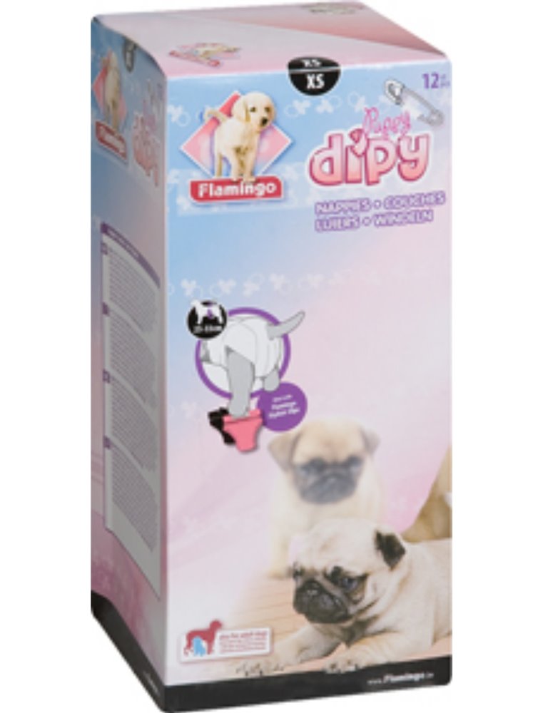 Hondenluiers dipy 12 st. - xs