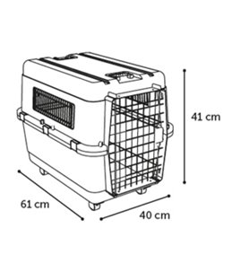 Transportbox nomad grijs s 40x61x41cm