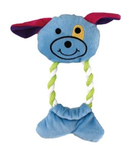 Pluche baby dier touw 22cm ass