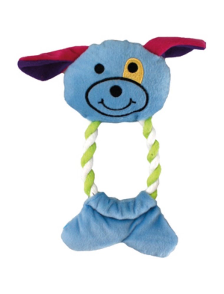 Pluche baby dier touw 22cm ass