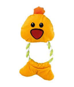 Pluche baby dier touw 22cm ass