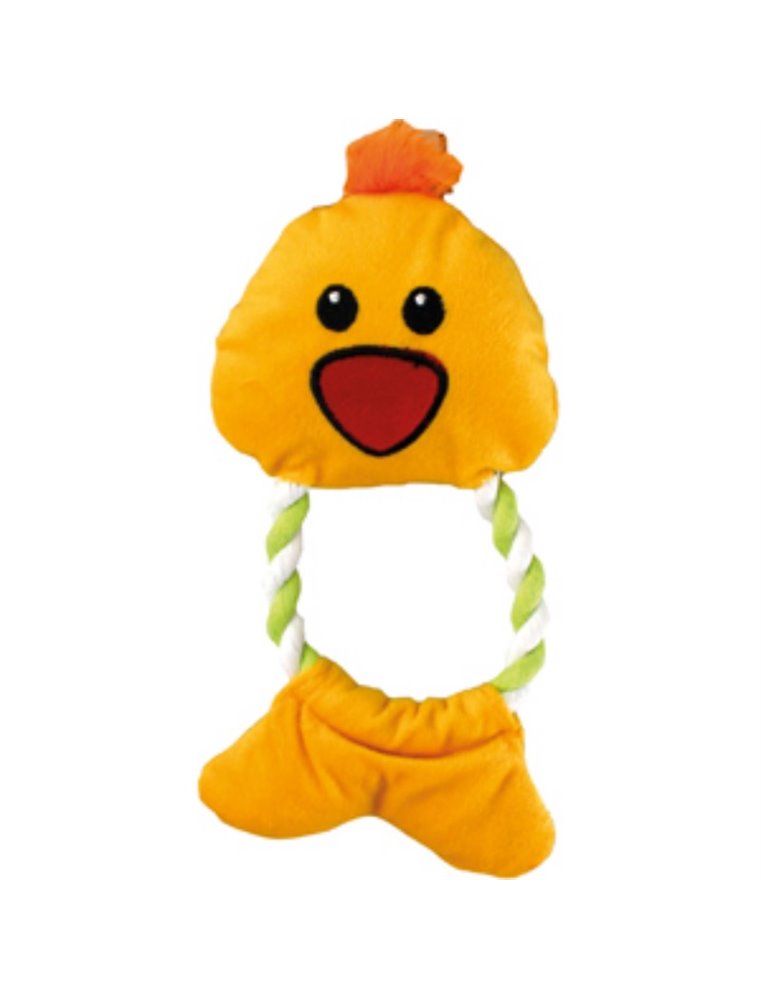 Pluche baby dier touw 22cm ass