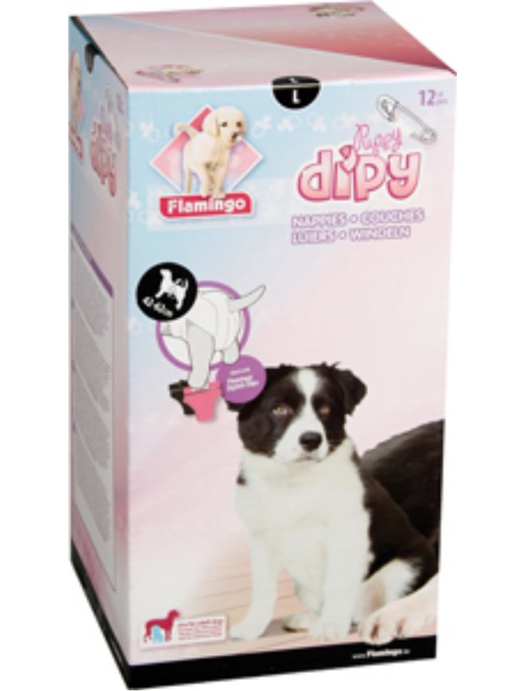 Hondenluiers dipy 12 st. - l