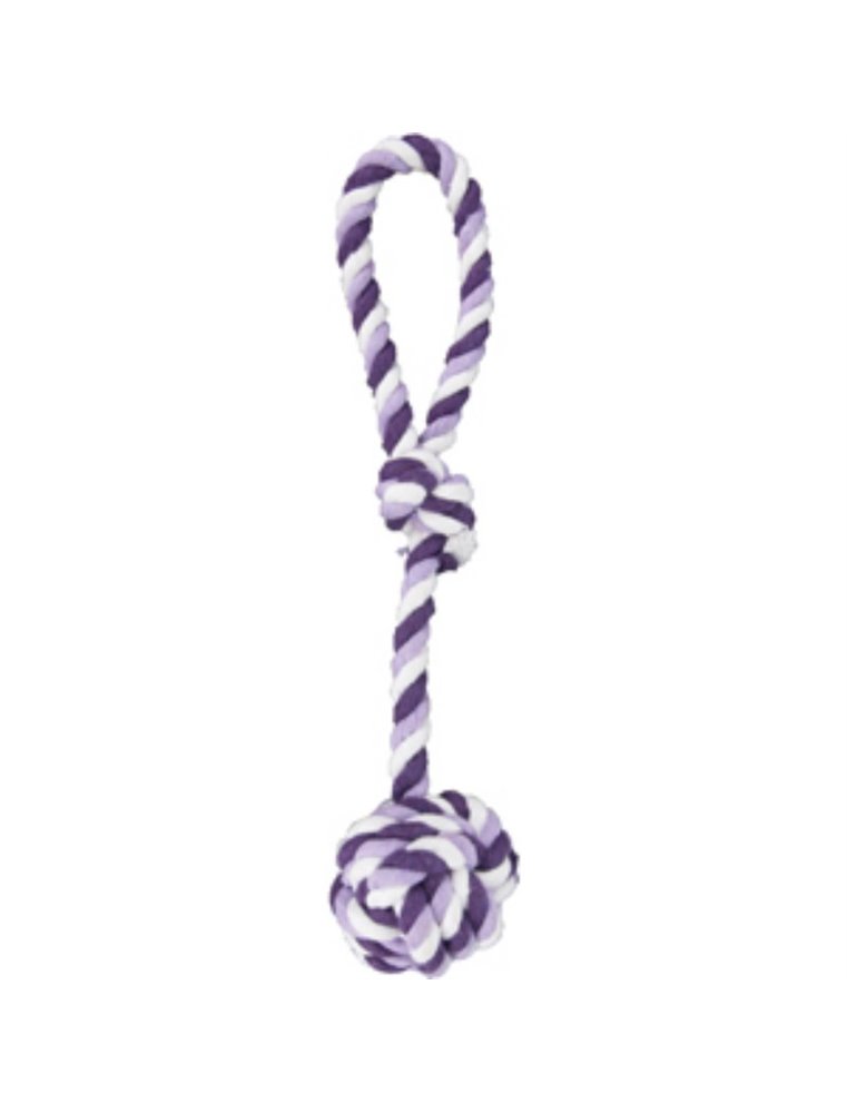 Hs katoen justin touw+knoopbal paars dia. 6cm/60cm