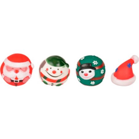 Kerstspeelgoed vinyl 8cm disp ass 