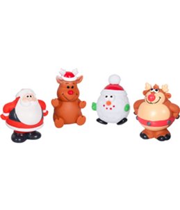 Kerstspeelgoed vinyl 12cm disp ass 