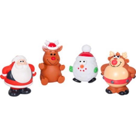 Kerstspeelgoed vinyl 12cm disp ass 