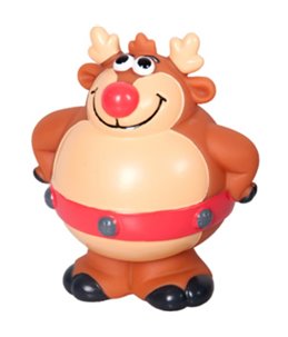 Kerstspeelgoed vinyl 12cm disp ass