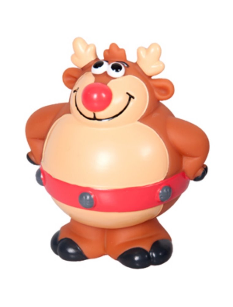 Kerstspeelgoed vinyl 12cm disp ass