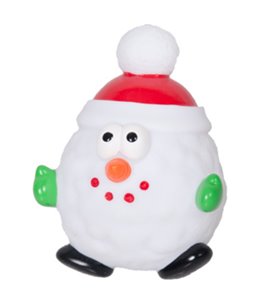 Kerstspeelgoed vinyl 12cm disp ass