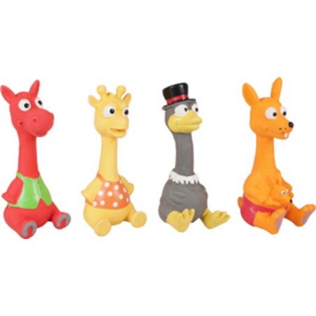 Latex zittende diertjes 19cm 