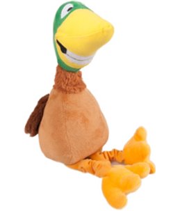 Pluche lachende eend 47cm
