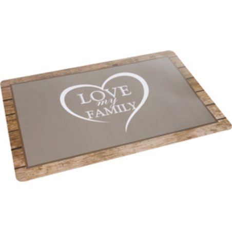 Shabby chic placemat heart43x28cm 