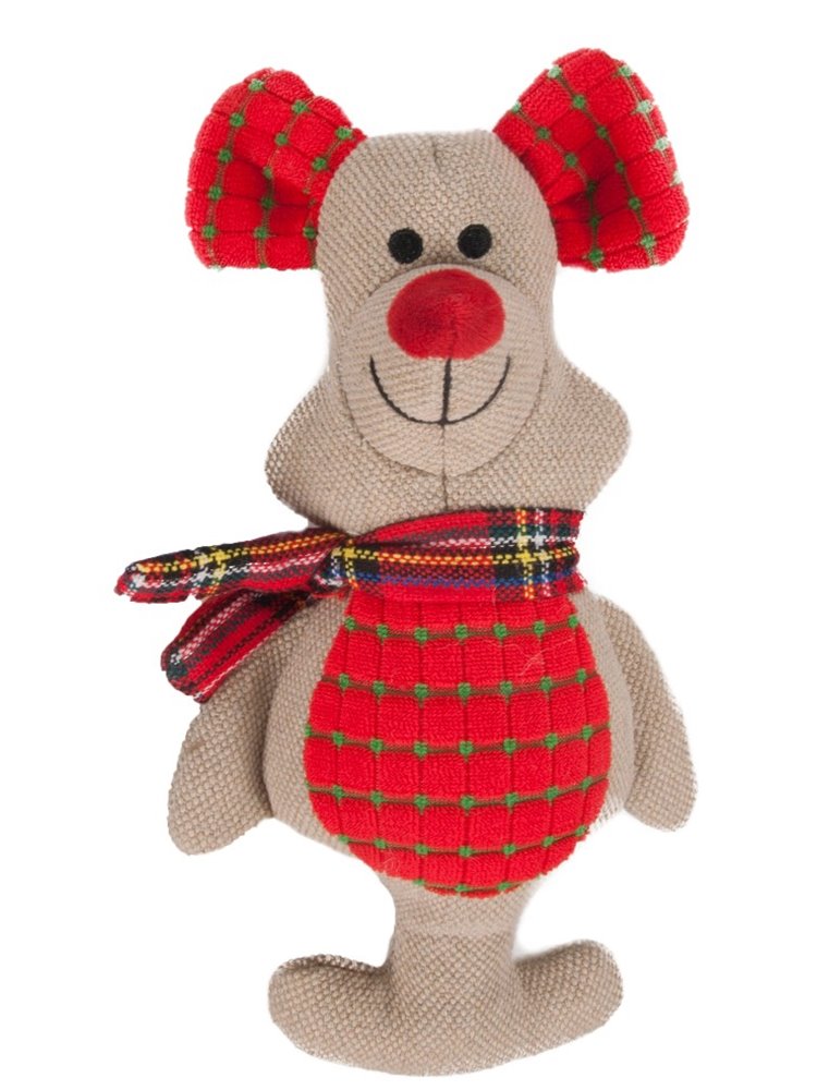 Kerst canvas rendier 28cm ass