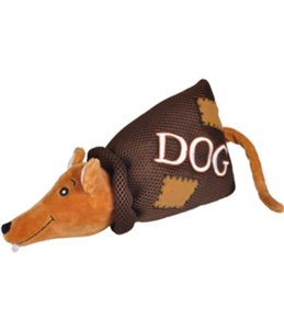 Pluche rat in a sack 27cm ass