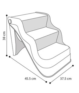 Easy step hondentrap inklapbaar bg 45,5x37,5x38cm