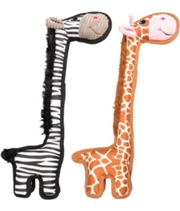 Nylon giraf/zebra met lange nek ass