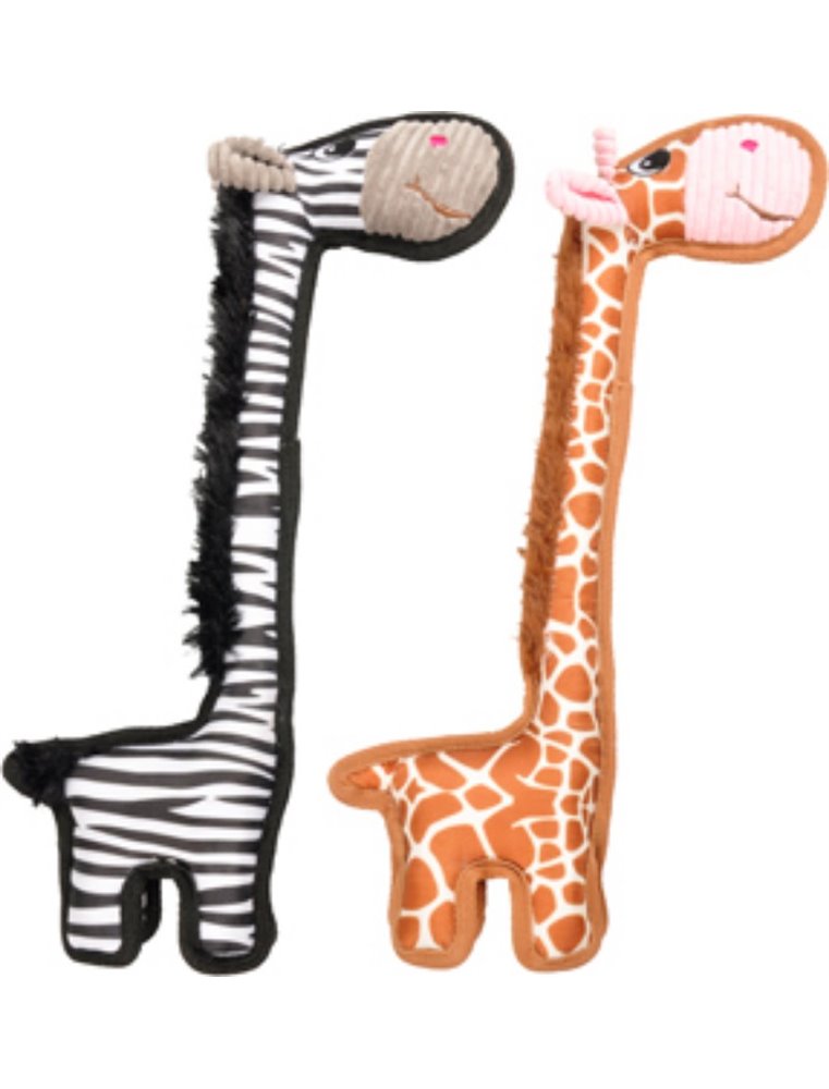 Nylon giraf/zebra met lange nek ass