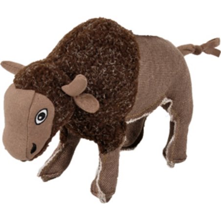 Canvas buffel met squeaker 23cm 