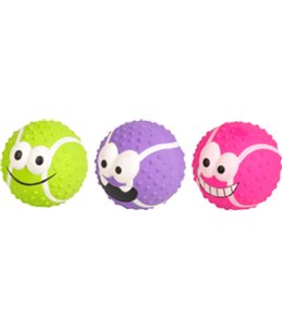 Latex lachende bal 7cm ass