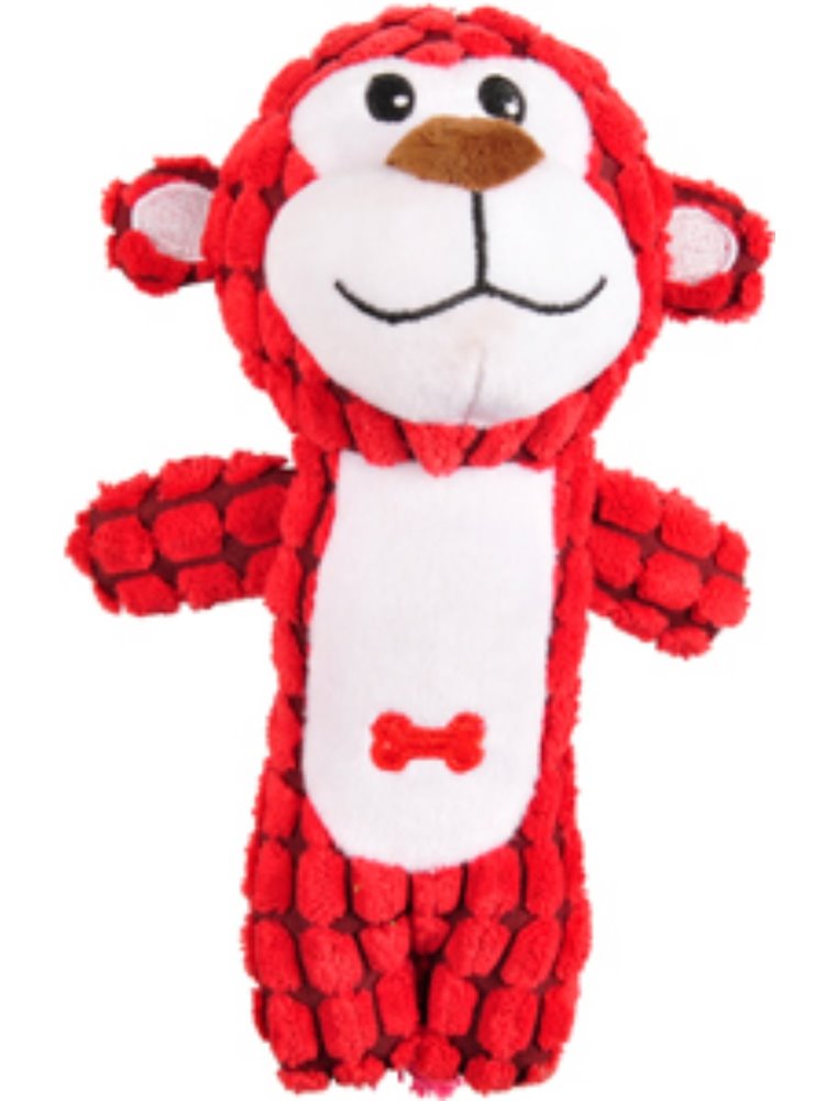 Pluche aap groen/rood/blauw ass