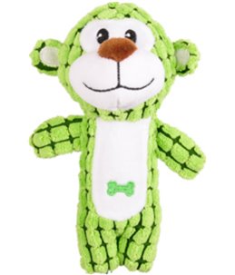 Pluche aap groen/rood/blauw ass