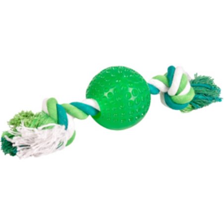 Speelgoed shots bal+touw groen 6cm 