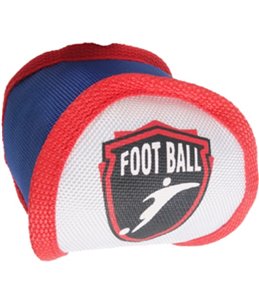 Hs soccer bal rood/wit/blauw 10cm 