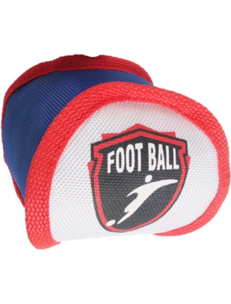 Hs soccer bal rood/wit/blauw 10cm