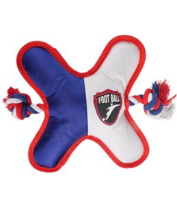 Hs soccer ster rood/wit/blauw 23cm