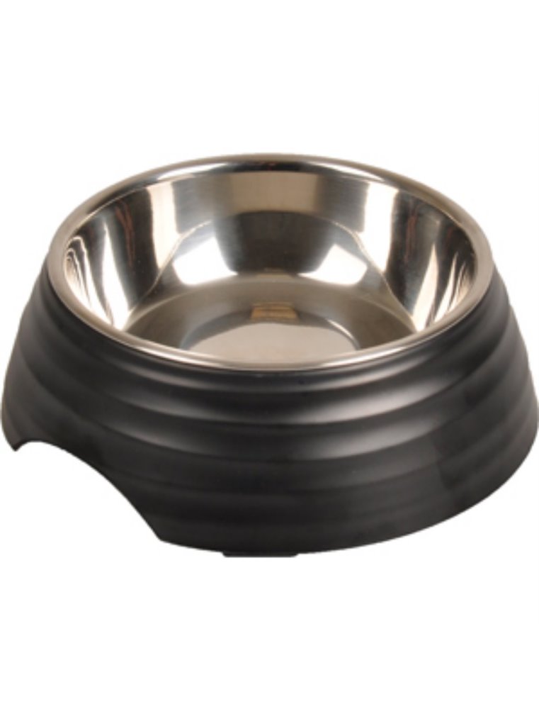 Eetpot aschau geribbeld mat zwart s 160ml