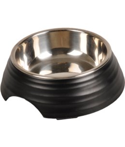 Eetpot aschau geribbeld mat zwart l 700ml