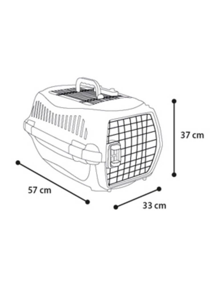 Transportbox globe grijs máááá 37x57x33cm