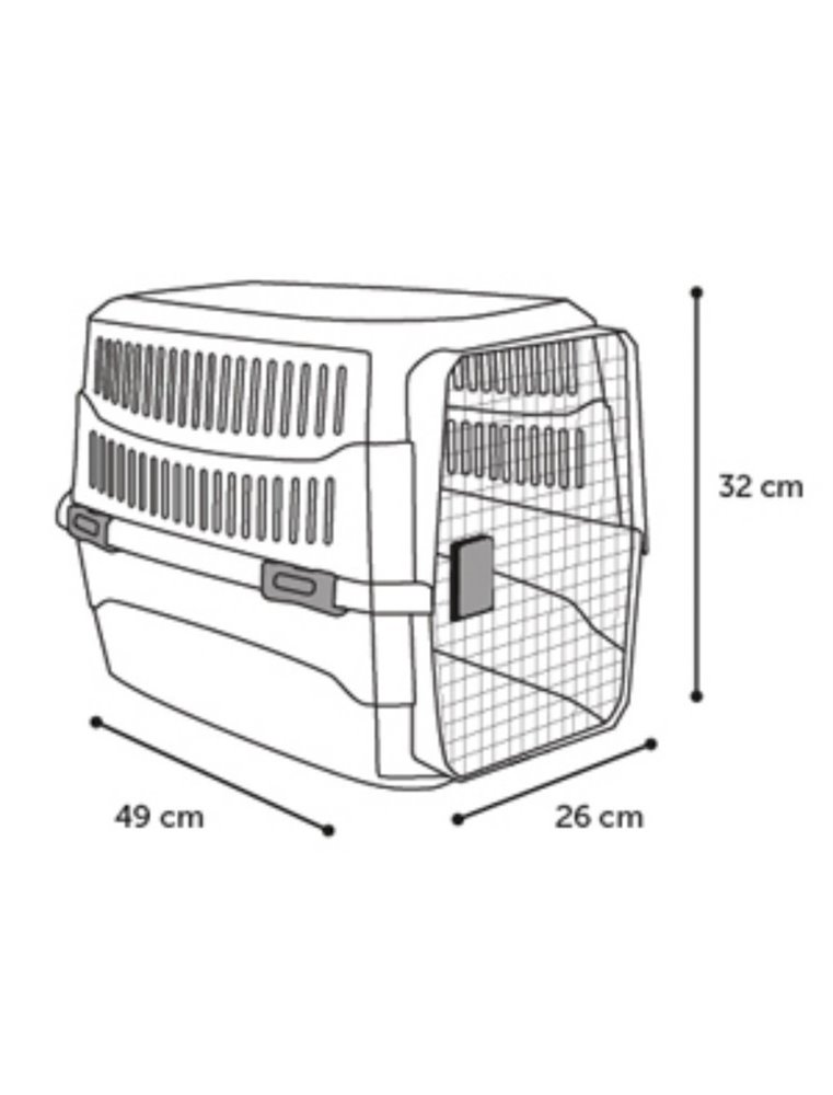 Transportbox cargo zwart xs 32x49x26cm 