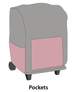 Smart trolley kiara enkel roze