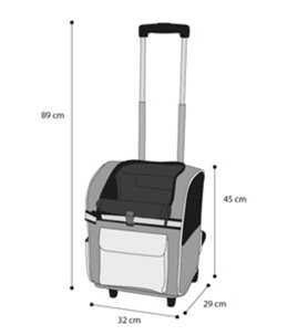 Smart trolley kiara enkel blauw