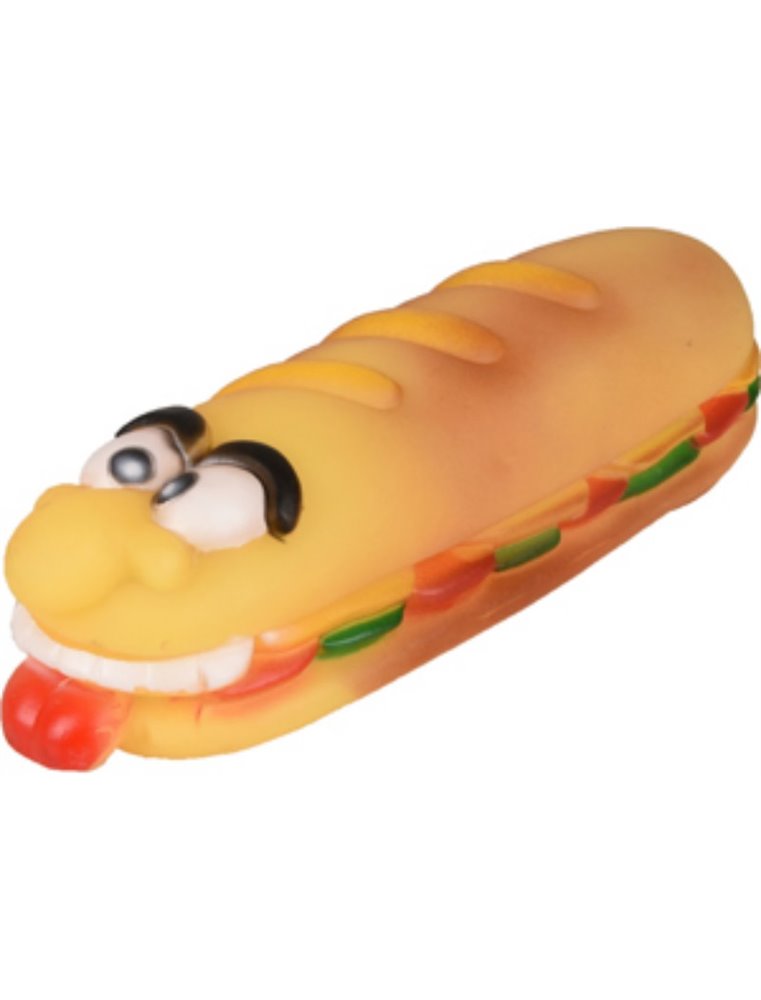 Hs vinyl hotdog gezicht 18x5,5x4,5cm