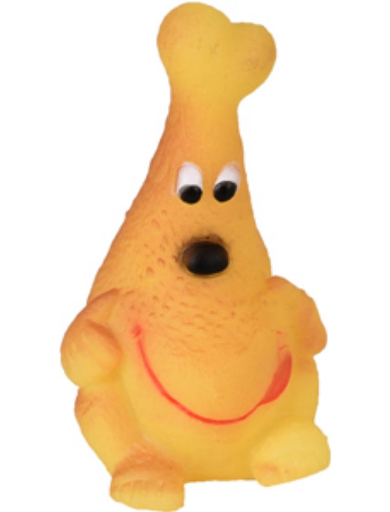 Hs vinyl kippenbout gezicht 13x7x7cm