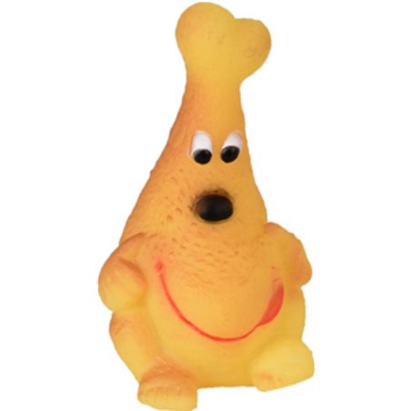 Hs vinyl kippenbout gezicht 13x7x7cm