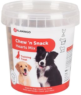 Chew'n snack hearts mix 500g