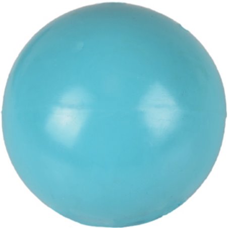 Hs rubber classic bal blauw 8cm 