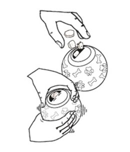 Hs tarvos snackbal 11cm ass