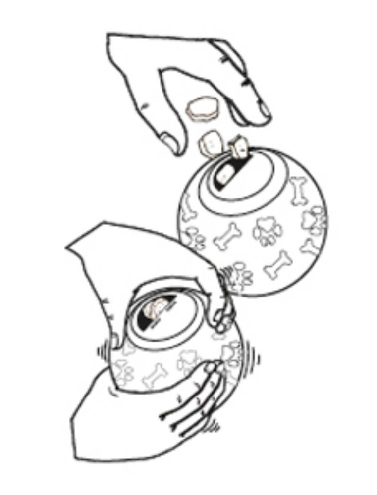 Hs tarvos snackbal 11cm ass