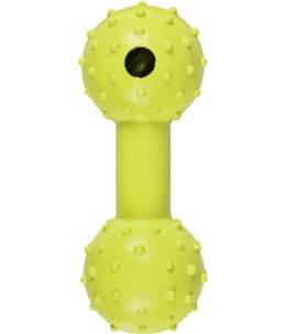 Hs rubber classic halter met bel groen 12cm