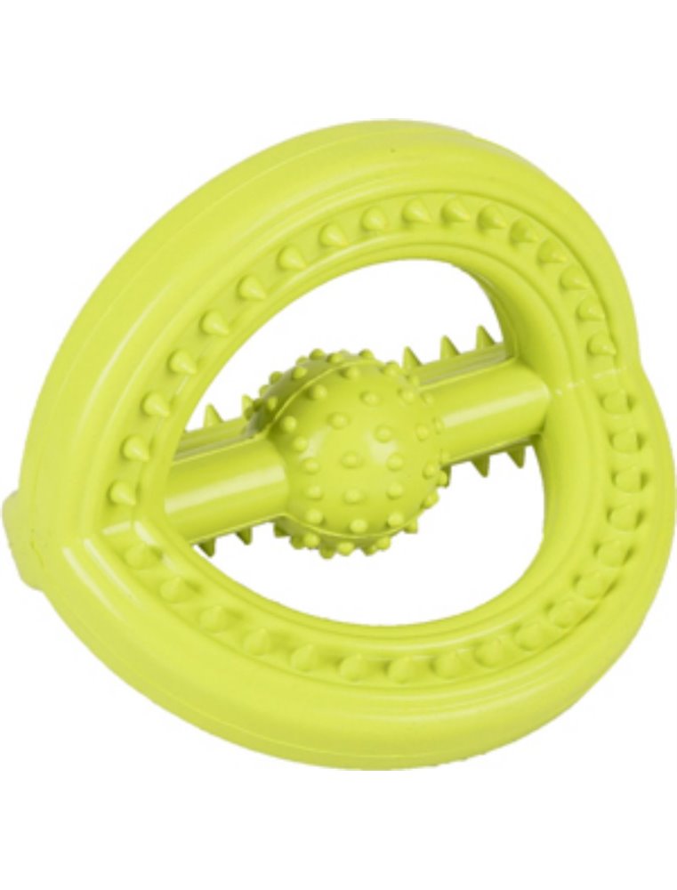 Hs rubber scrum tri-ring ruffus groen 11x14x12,5cm