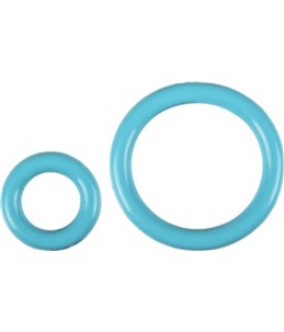 Hs rubber classic ring blauw 9cm