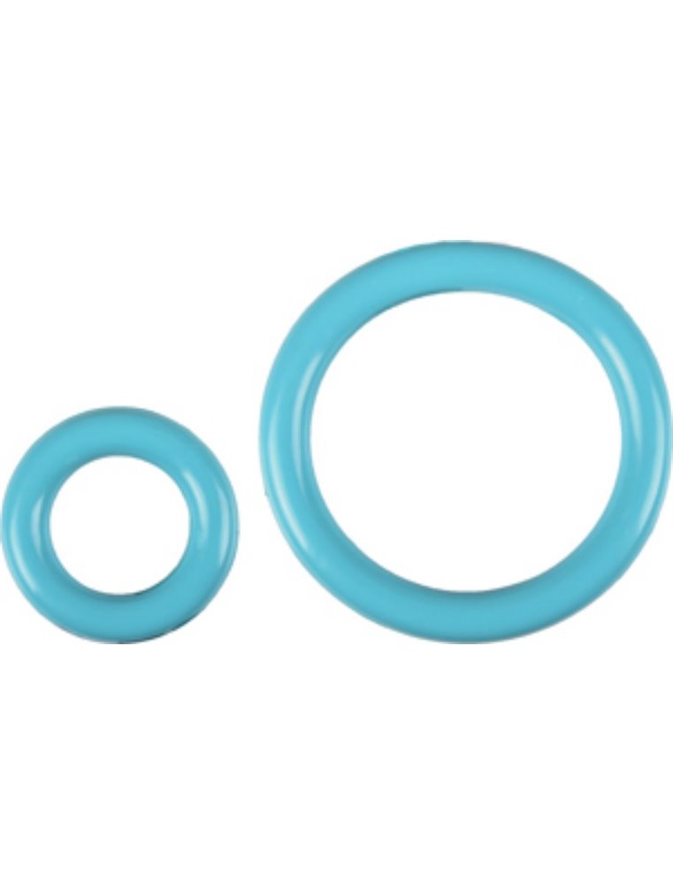Hs rubber classic ring blauw 9cm