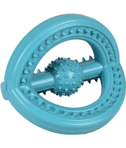 Hs rubber scrum tri-ring ruffus blauw 11x14x12,5cm