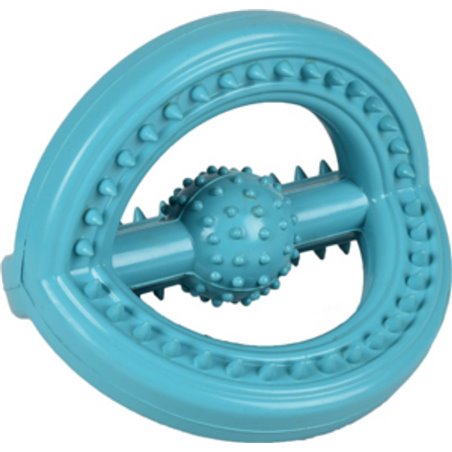 Hs rubber scrum tri-ring ruffus blauw 11x14x12,5cm