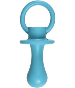 Hs rubber classic fopspeen blauw 12cm